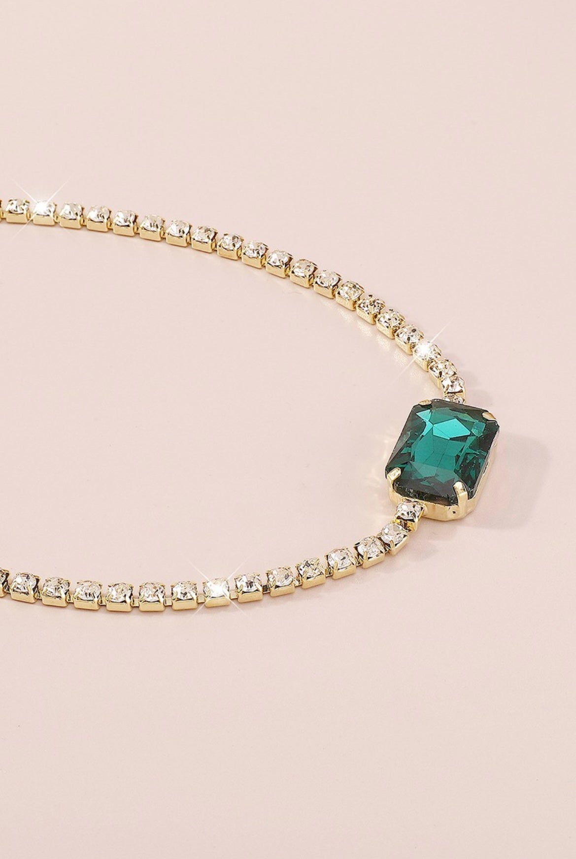 Large Crystal Choker Necklace